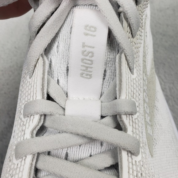Brooks Ghost 16 Neutral Cushion Running Shoes Women 10.5 White Athletic Sneakers - Picture 3 of 16